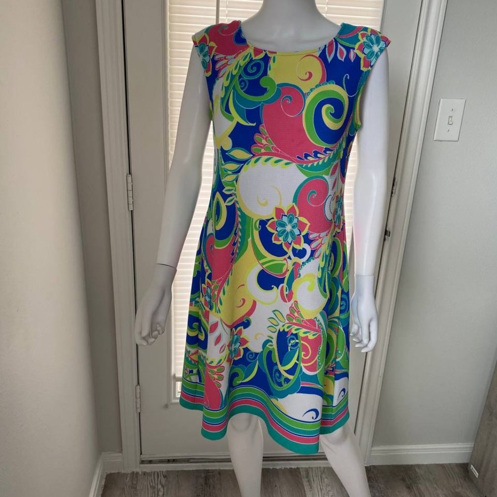 Ronni Nicole Colorfull Floral Dress Sz 10